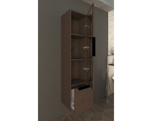 Купить Шкаф пенал Cezares Urban 35 55182 подвесной Frassino scuro в магазине сантехники Santeh-Crystal.ru