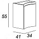 Купить Подвесной шкаф Cezares Vague 34 L 54836 Rovere tabacco в магазине сантехники Santeh-Crystal.ru