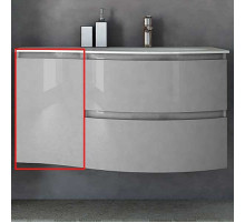 Подвесной шкаф Cezares Vague 34 L 54856 Grigio lucido