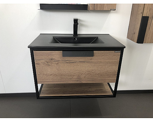 Santeh-Crystal.ru: Тумба с раковиной Comforty Бонн 75 00-00001936 подвесная Дуб темный Купить Тумба с раковиной Comforty Бонн 75 00-00001936 подвесная Дуб темный в магазине сантехники Santeh-Crystal.ru