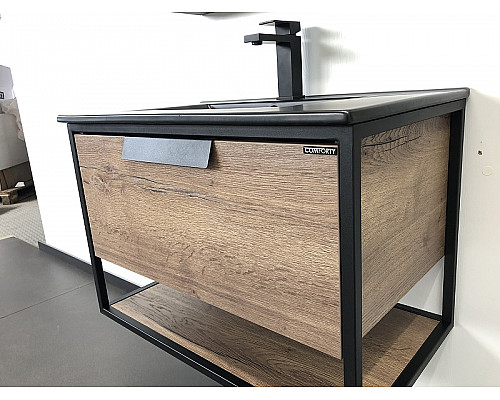Santeh-Crystal.ru: Тумба с раковиной Comforty Бонн 75 00-00001936 подвесная Дуб темный Купить Тумба с раковиной Comforty Бонн 75 00-00001936 подвесная Дуб темный в магазине сантехники Santeh-Crystal.ru