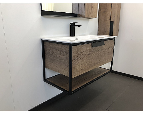 Santeh-Crystal.ru: Тумба с раковиной Comforty Бонн 90 00-00003466 подвесная Дуб темный Купить Тумба с раковиной Comforty Бонн 90 00-00003466 подвесная Дуб темный в магазине сантехники Santeh-Crystal.ru