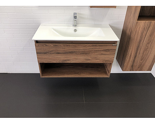 Santeh-Crystal.ru: Тумба с раковиной Comforty Бордо 90 00-00006671 подвесная Дуб темно-коричневый Заказать Тумба с раковиной Comforty Бордо 90 00-00006671 подвесная Дуб темно-коричневый в магазине сантехники Santeh-Crystal.ru