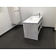 Купить Тумба с раковиной Comforty Бремен 90 00004142375 подвесная Дуб белый в магазине сантехники Santeh-Crystal.ru