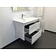 Купить Тумба с раковиной Comforty Бремен 90 00004142375 подвесная Дуб белый в магазине сантехники Santeh-Crystal.ru