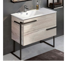 Тумба с раковиной Comforty Дюссельдорф 90 00-00004093 Дуб дымчатый