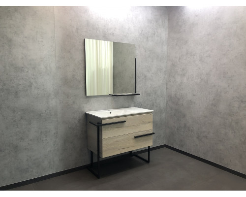 Приобрести Тумба с раковиной Comforty Дюссельдорф 90 00-00004093 Дуб дымчатый в магазине сантехники Santeh-Crystal.ru