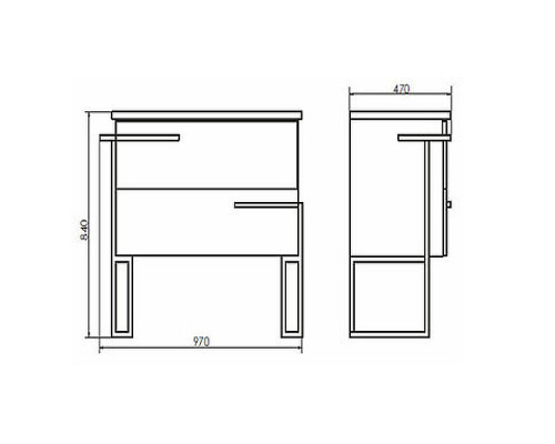 Приобрести Тумба с раковиной Comforty Дюссельдорф 90 00-00004093 Дуб дымчатый в магазине сантехники Santeh-Crystal.ru