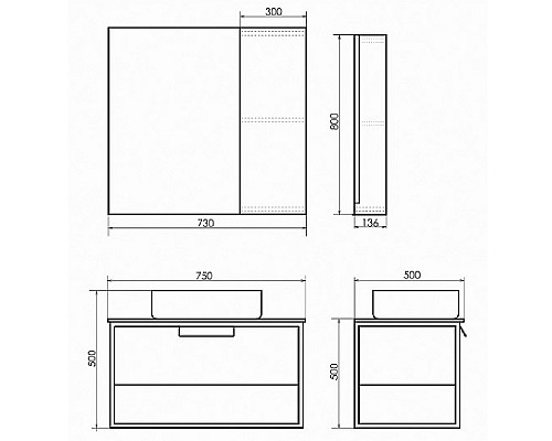 Santeh-Crystal.ru: Зеркало со шкафом Comforty Эдинбург 75 00004149063 Бетон светлый Заказать Зеркало со шкафом Comforty Эдинбург 75 00004149063 Бетон светлый в магазине сантехники Santeh-Crystal.ru