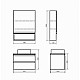 Купить Тумба с раковиной Comforty Эдинбург 60-2 00-00005701 подвесная Бетон светлый в магазине сантехники Santeh-Crystal.ru