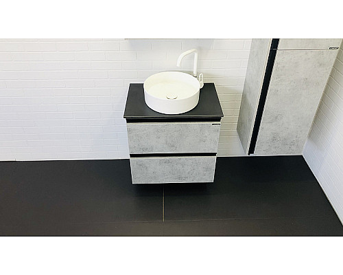 Santeh-Crystal.ru: Тумба с раковиной Comforty Эдинбург 60-2 00-00005701 подвесная Бетон светлый Купить Тумба с раковиной Comforty Эдинбург 60-2 00-00005701 подвесная Бетон светлый в магазине сантехники Santeh-Crystal.ru
