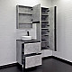 Приобрести Тумба с раковиной Comforty Эдинбург 60Н 00-00004767 Бетон светлый в магазине сантехники Santeh-Crystal.ru