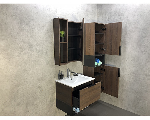 Santeh-Crystal.ru: Зеркало со шкафом Comforty Франкфурт 60 00004150528 Дуб шоколадно-коричневый Заказать Зеркало со шкафом Comforty Франкфурт 60 00004150528 Дуб шоколадно-коричневый в магазине сантехники Santeh-Crystal.ru