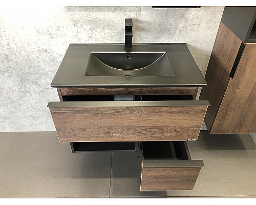Santeh-Crystal.ru: Тумба с раковиной Comforty Франкфурт 75 00-00000889 подвесная Дуб шоколадно-коричневый Черная матовая Приобрести Тумба с раковиной Comforty Франкфурт 75 00-00000889 подвесная Дуб шоколадно-коричневый Черная матовая в магазине сантехники Santeh-Crystal.ru
