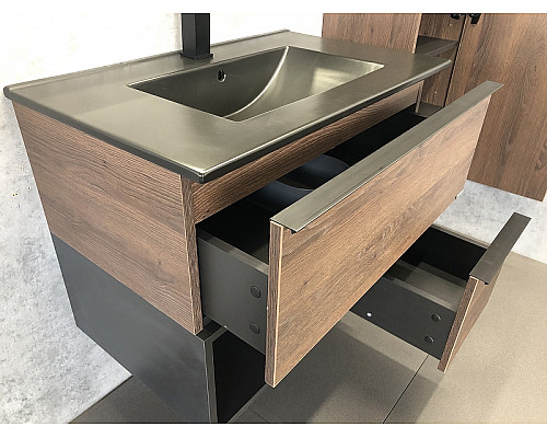 Santeh-Crystal.ru: Тумба с раковиной Comforty Франкфурт 75 00-00000889 подвесная Дуб шоколадно-коричневый Черная матовая Приобрести Тумба с раковиной Comforty Франкфурт 75 00-00000889 подвесная Дуб шоколадно-коричневый Черная матовая в магазине сантехники Santeh-Crystal.ru