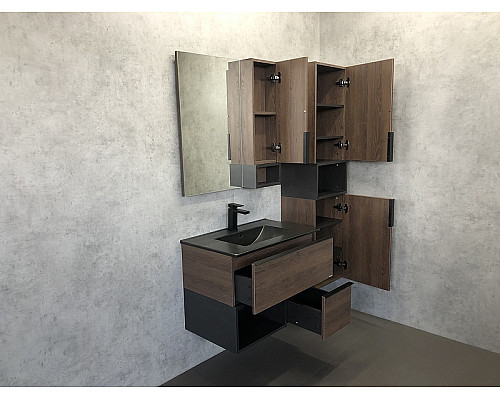 Santeh-Crystal.ru: Тумба с раковиной Comforty Франкфурт 75 00-00000889 подвесная Дуб шоколадно-коричневый Черная матовая Приобрести Тумба с раковиной Comforty Франкфурт 75 00-00000889 подвесная Дуб шоколадно-коричневый Черная матовая в магазине сантехники Santeh-Crystal.ru