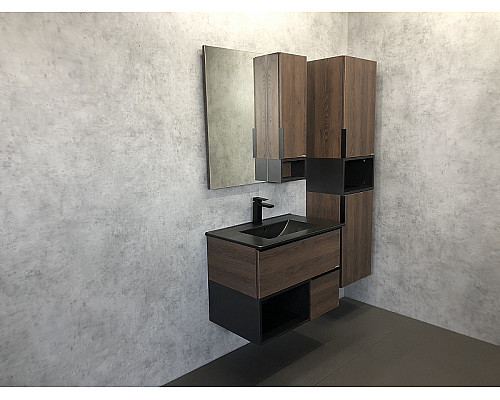 Santeh-Crystal.ru: Тумба с раковиной Comforty Франкфурт 75 00-00000889 подвесная Дуб шоколадно-коричневый Черная матовая Приобрести Тумба с раковиной Comforty Франкфурт 75 00-00000889 подвесная Дуб шоколадно-коричневый Черная матовая в магазине сантехники Santeh-Crystal.ru