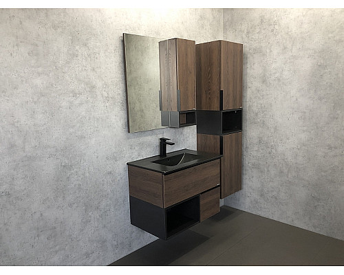 Santeh-Crystal.ru: Тумба с раковиной Comforty Франкфурт 75 00-00000889 подвесная Дуб шоколадно-коричневый Черная матовая Приобрести Тумба с раковиной Comforty Франкфурт 75 00-00000889 подвесная Дуб шоколадно-коричневый Черная матовая в магазине сантехники Santeh-Crystal.ru