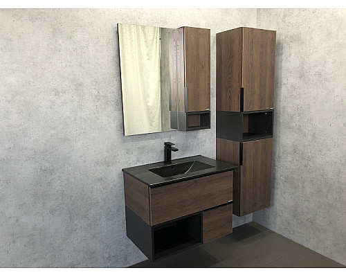 Santeh-Crystal.ru: Тумба с раковиной Comforty Франкфурт 75 00-00000889 подвесная Дуб шоколадно-коричневый Черная матовая Приобрести Тумба с раковиной Comforty Франкфурт 75 00-00000889 подвесная Дуб шоколадно-коричневый Черная матовая в магазине сантехники Santeh-Crystal.ru
