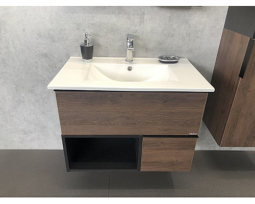 Santeh-Crystal.ru: Тумба с раковиной Comforty Франкфурт 75 00004150531 подвесная Дуб шоколадно-коричневый Приобрести Тумба с раковиной Comforty Франкфурт 75 00004150531 подвесная Дуб шоколадно-коричневый в магазине сантехники Santeh-Crystal.ru
