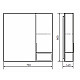 Приобрести Зеркало со шкафом Comforty Франкфурт 75 00004151044 Дуб шоколадно-коричневый Черное матовое в магазине сантехники Santeh-Crystal.ru