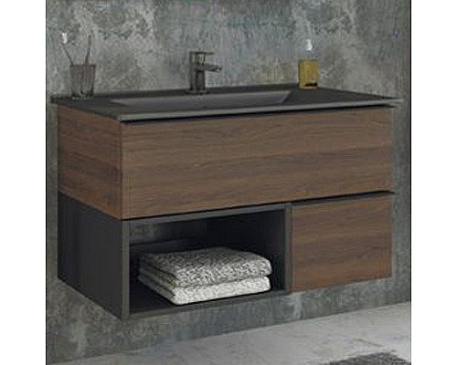 Santeh-Crystal.ru: Тумба с раковиной Comforty Франкфурт 90 00-00002048 подвесная Дуб шоколадно-коричневый Черная матовая Приобрести Тумба с раковиной Comforty Франкфурт 90 00-00002048 подвесная Дуб шоколадно-коричневый Черная матовая в магазине сантехники Santeh-Crystal.ru