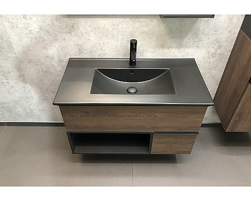 Santeh-Crystal.ru: Тумба с раковиной Comforty Франкфурт 90 00-00002048 подвесная Дуб шоколадно-коричневый Черная матовая Приобрести Тумба с раковиной Comforty Франкфурт 90 00-00002048 подвесная Дуб шоколадно-коричневый Черная матовая в магазине сантехники Santeh-Crystal.ru