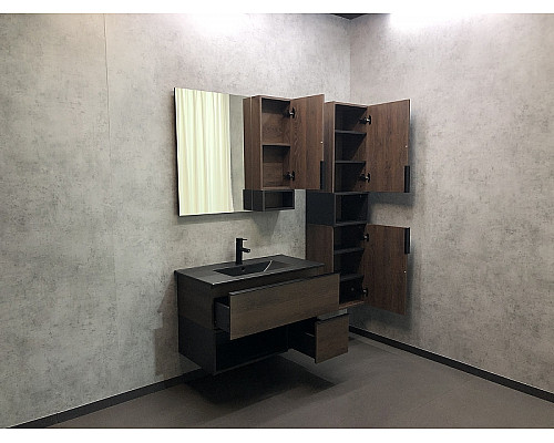 Santeh-Crystal.ru: Тумба с раковиной Comforty Франкфурт 90 00-00002048 подвесная Дуб шоколадно-коричневый Черная матовая Приобрести Тумба с раковиной Comforty Франкфурт 90 00-00002048 подвесная Дуб шоколадно-коричневый Черная матовая в магазине сантехники Santeh-Crystal.ru