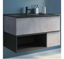 Тумба с раковиной Comforty Франкфурт 90 00-00006503 подвесная Бетон светлый