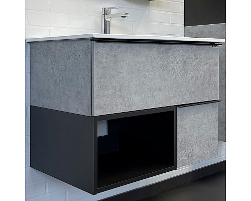 Santeh-Crystal.ru: Тумба с раковиной Comforty Франкфурт 75 00-00011080 подвесная Бетон светлый Заказать Тумба с раковиной Comforty Франкфурт 75 00-00011080 подвесная Бетон светлый в магазине сантехники Santeh-Crystal.ru