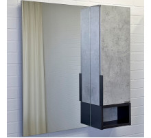 Зеркало со шкафом Comforty Франкфурт 75 00-00011079 Бетон светлый