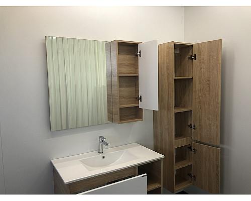 Santeh-Crystal.ru: Зеркало со шкафом Comforty Гамбург 90 00004142227 Дуб сонома Купить Зеркало со шкафом Comforty Гамбург 90 00004142227 Дуб сонома в магазине сантехники Santeh-Crystal.ru