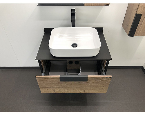 Santeh-Crystal.ru: Тумба с раковиной Comforty Кельн 75 00004149065 подвесная Дуб темный Купить Тумба с раковиной Comforty Кельн 75 00004149065 подвесная Дуб темный в магазине сантехники Santeh-Crystal.ru