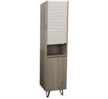 Шкаф пенал Comforty Клеон 40 00-00003947 Белый Дуб дымчатый