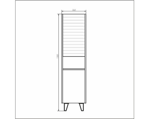 Приобрести Шкаф пенал Comforty Клеон 40 00-00003947 Белый Дуб дымчатый в магазине сантехники Santeh-Crystal.ru