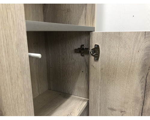 Приобрести Шкаф пенал Comforty Клеон 40 00-00003947 Белый Дуб дымчатый в магазине сантехники Santeh-Crystal.ru