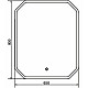 Заказать Зеркало Comforty Колеус 65 00-00005259 с подсветкой с сенсорным выключателем в магазине сантехники Santeh-Crystal.ru