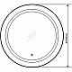Заказать Зеркало Comforty Круг 60 00-00005261 с подсветкой с сенсорным выключателем в магазине сантехники Santeh-Crystal.ru