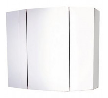 Зеркальный шкаф Comforty Лаура 75-3 Белый глянец