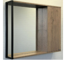 Зеркальный шкаф Comforty Лиссабон 90 00-00006136 Дуб темный