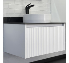 Тумба с раковиной Comforty Марсель 75 00-00012270 подвесная Белая