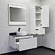 Купить Тумба с раковиной Comforty Марсель 75 00-00012270 подвесная Белая в магазине сантехники Santeh-Crystal.ru