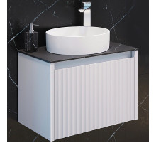Тумба с раковиной Comforty Марсель 60 00-00012272 подвесная Белая матовая