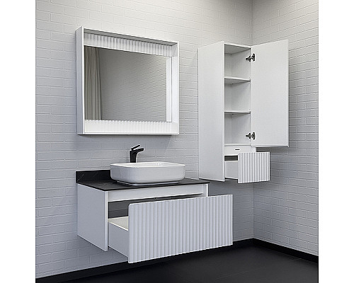 Santeh-Crystal.ru: Тумба с раковиной Comforty Марсель 90 00-00013795 подвесная Белая матовая Калакатта Блэк Купить Тумба с раковиной Comforty Марсель 90 00-00013795 подвесная Белая матовая Калакатта Блэк в магазине сантехники Santeh-Crystal.ru