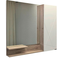 Зеркало со шкафом Comforty Мерано 90 00-00008508 Дуб дымчатый