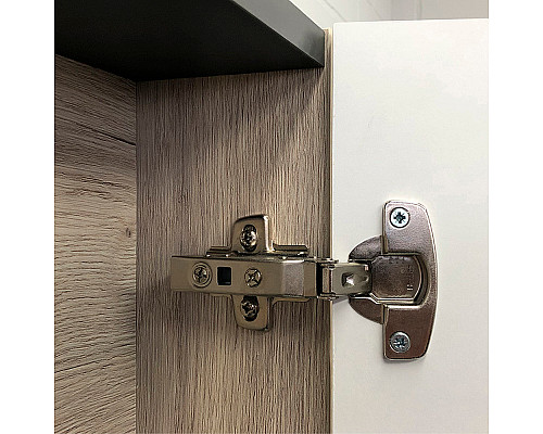 Приобрести Зеркало со шкафом Comforty Мерано 90 00-00008508 Дуб дымчатый в магазине сантехники Santeh-Crystal.ru