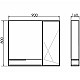 Приобрести Зеркало со шкафом Comforty Мерано 90 00-00008508 Дуб дымчатый в магазине сантехники Santeh-Crystal.ru
