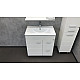 Приобрести Тумба с раковиной Comforty Модена М-75 00-00001643 Белая матовая в магазине сантехники Santeh-Crystal.ru