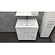 Приобрести Тумба с раковиной Comforty Модена М-75 00-00001643 Белая матовая в магазине сантехники Santeh-Crystal.ru