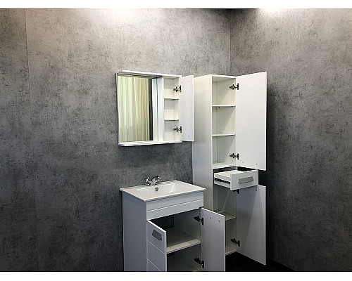 Santeh-Crystal.ru: Зеркало со шкафом Comforty Модена М-60 00-00001639 Белое матовое Приобрести Зеркало со шкафом Comforty Модена М-60 00-00001639 Белое матовое в магазине сантехники Santeh-Crystal.ru
